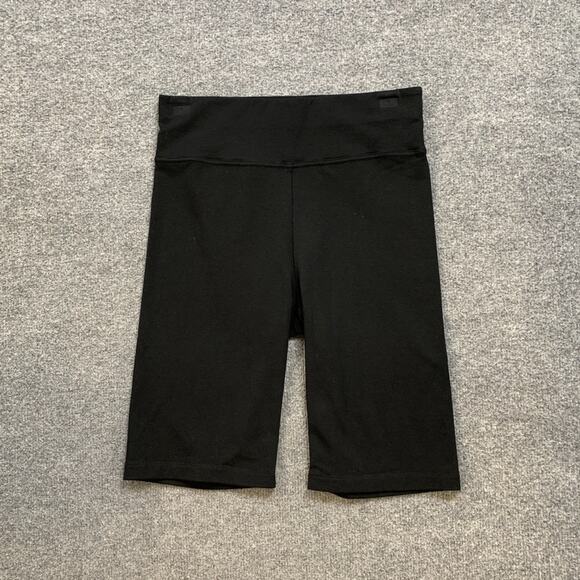 Splendid Shorts Womens S Small Black Elastic Waist Straight Pull On Stretch Bike - Picture 2 of 9